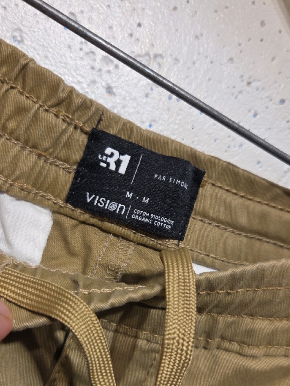 Simons Le31 Men's Khaki Drawstring Chinos (Medium) - Picture 4 of 5
